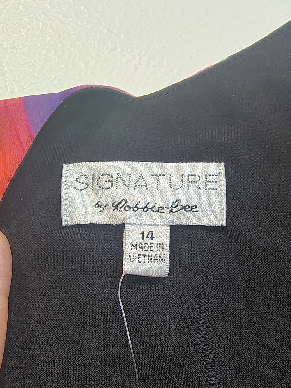 Signature by Robbie Bee Multicolor Pink Purple Cold-Shoulder Maxi Dress - Picture 9 of 14